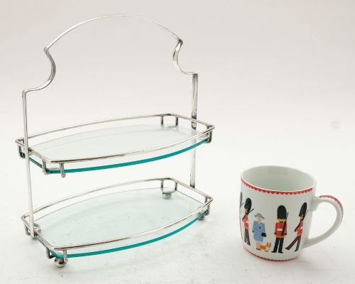 Nice Art Deco Silver Plated / Glass Cake Stand - circa 1930