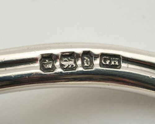 Lovely Pair Victorian Silver Grape Scissors - Sheffield 1896