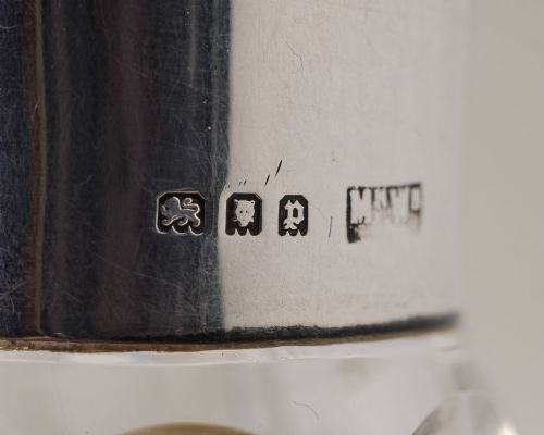 Fabulous Pair of Art Deco Silver Topped Decanters - London 1930