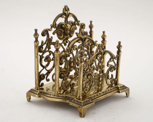 Gorgeous Victorian Brass Letter Rack - circa 1890