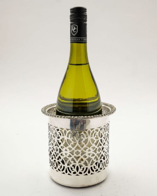 Lovely Edwardian Silver Plated Single Wine Coaster - circa 1905