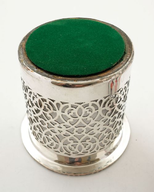 Lovely Edwardian Silver Plated Single Wine Coaster - circa 1905