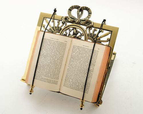 Beautiful Edwardian Brass Folding Book Stand - circa 1905