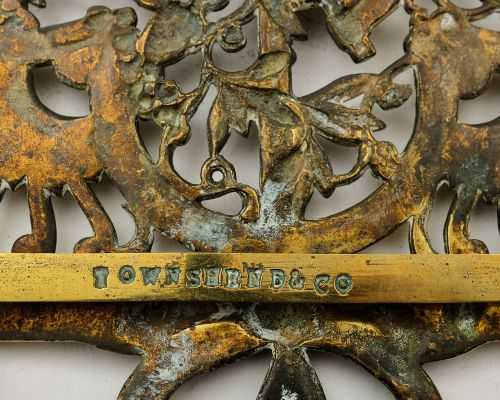 Beautiful Edwardian Brass Folding Book Stand - circa 1905