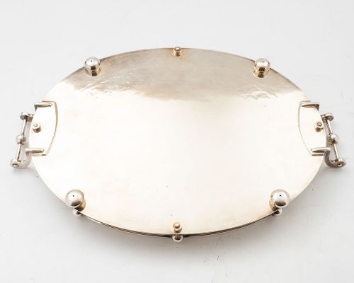 Gorgeous Victorian Christopher Dresser Style Silver Plated Gallery Tray - circa 1890