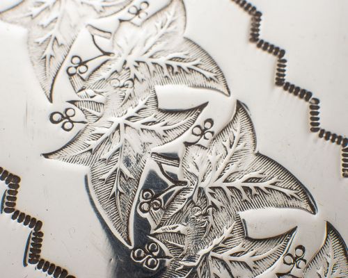 Gorgeous Victorian Christopher Dresser Style Silver Plated Gallery Tray - circa 1890