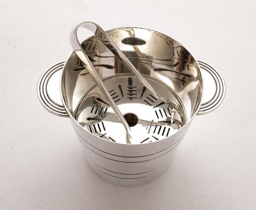 Lovely Art Deco Silver Plated Ice Bucket - circa 1930