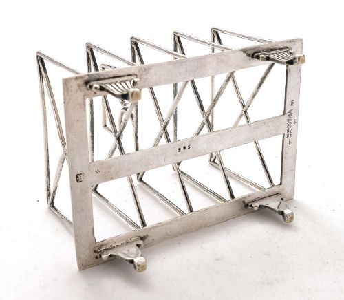A Unusual Edwardian Silver Plated Toast letter/Rack - circa 1905