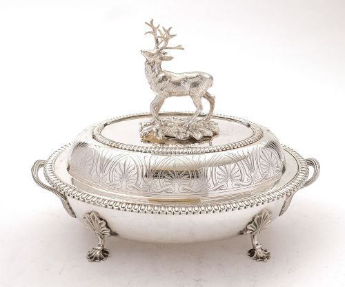 Stunning Victorian Silver Plated Serving Dish - 1862