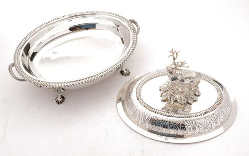 Stunning Victorian Silver Plated Serving Dish - 1862