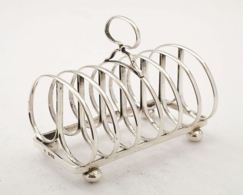 Lovely Edwardian Silver Toast Rack - Chester 1908