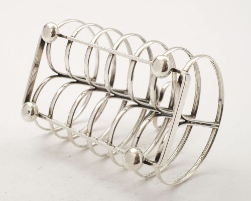 Lovely Edwardian Silver Toast Rack - Chester 1908