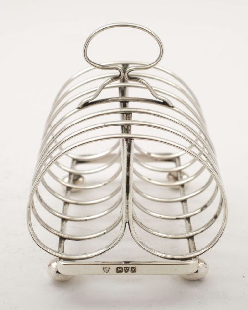 Lovely Edwardian Silver Toast Rack - Chester 1908