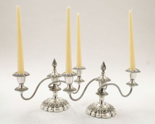 Lovely Pair Edwardian Low Candelabra circa 1905