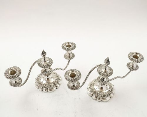 Lovely Pair Edwardian Low Candelabra circa 1905