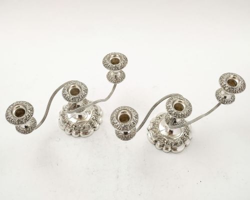 Lovely Pair Edwardian Low Candelabra circa 1905