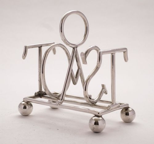 Unusual Edwardian Silver Plated Toast Rack - circa 1905