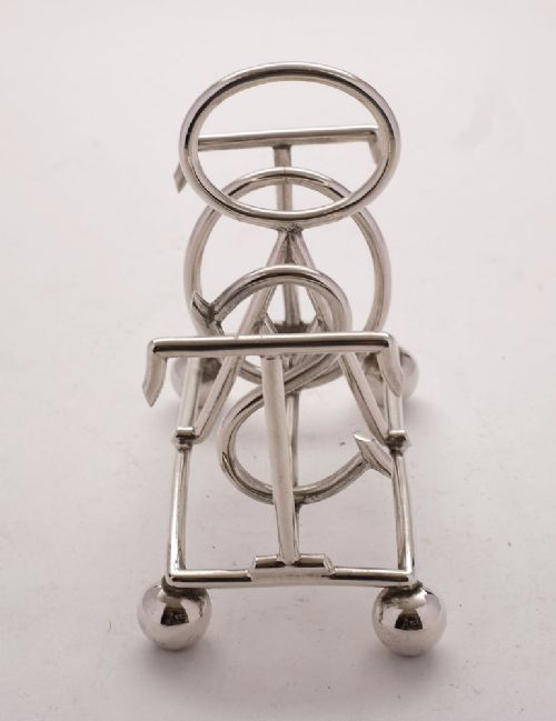 Unusual Edwardian Silver Plated Toast Rack - circa 1905