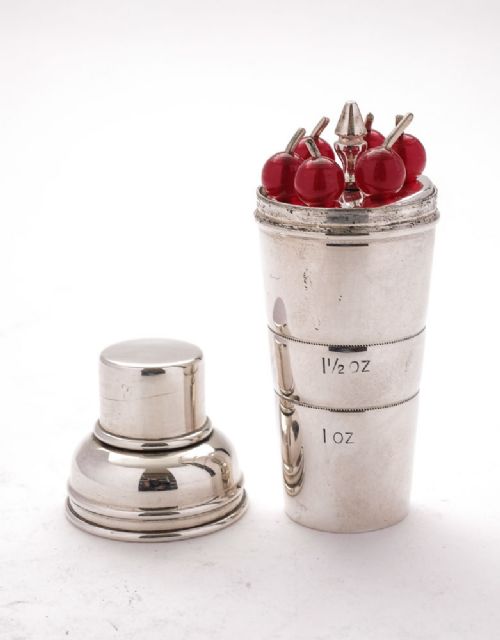 Unusual Art Deco Silver Plated Cocktail Sticks - circa 1930