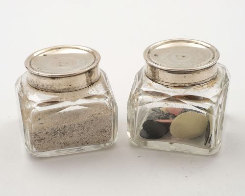 Nice Georgian Glass Sander & Ink Pot - circa 1820