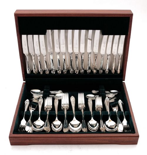 Fabulous Art Deco Style Canteen of Cutlery -circa 1950