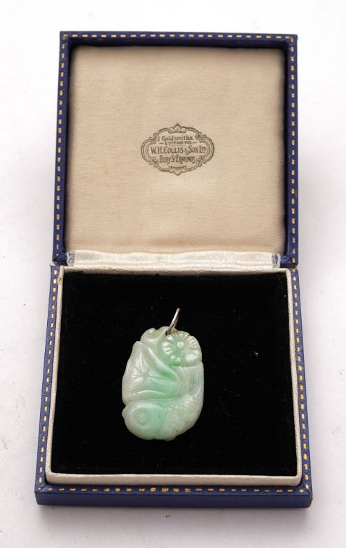 Nice Carved Chinese Jade Pendant - circa 1900