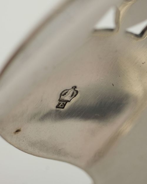 Nice Continental Silver Serving Tongs - circa 1870