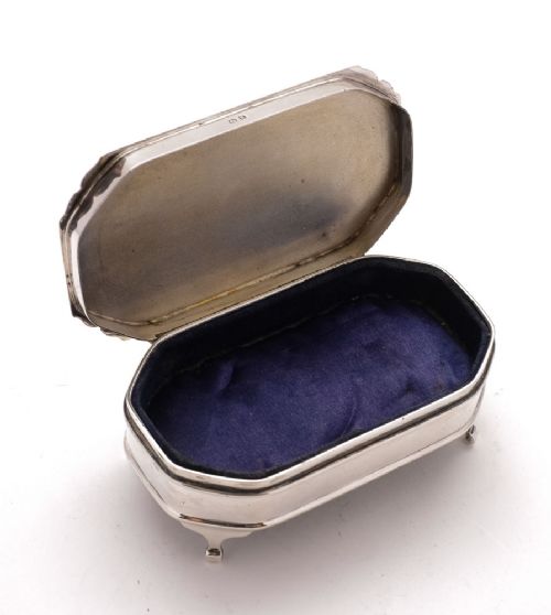 Gorgeous Silver Art Deco Jewellery Casket - Birmingham 1934