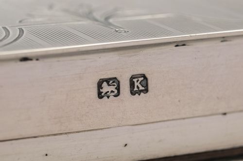 Gorgeous Silver Art Deco Jewellery Casket - Birmingham 1934