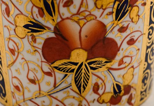 Delightful Pair Edwardian China Preserve Jars - circa 1905