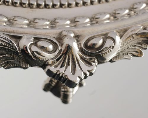 Gorgeous Victorian Silver Plated Salver - 1856