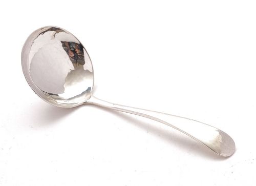Splendid Silver Cream Ladle by A E Jones - Birmingham 1928