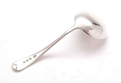 Splendid Silver Cream Ladle by A E Jones - Birmingham 1928