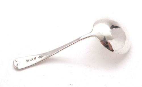 Splendid Silver Cream Ladle by A E Jones - Birmingham 1928