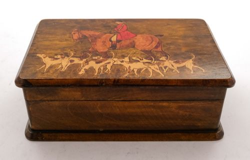 Lovely Pine Painted Table Box - circa 1930