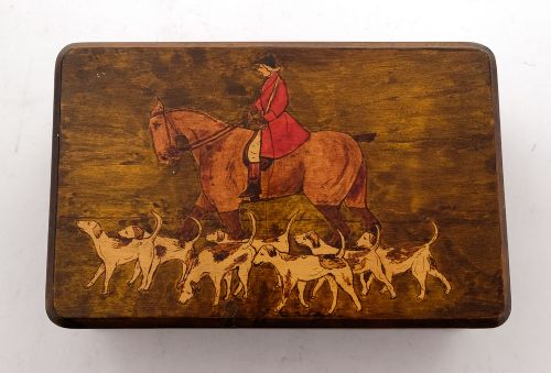 Lovely Pine Painted Table Box - circa 1930