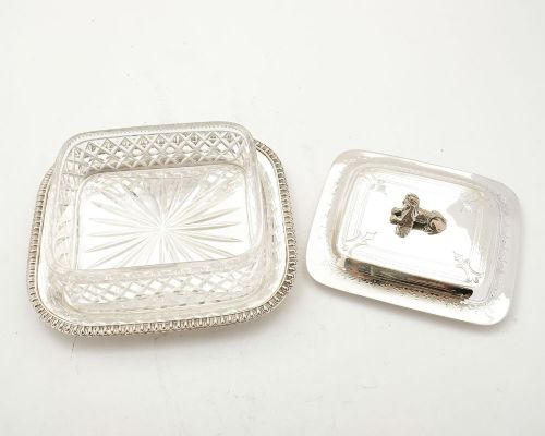 Fabulous Victorian Silver Plated Butter DIsh - circa 1890