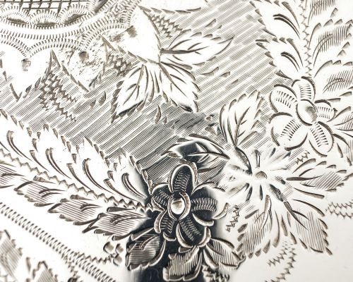 Fabulous Large Victorian Silver Plated Oval Tray - circa 1880