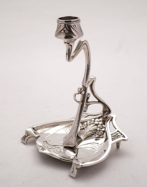 Fabulous French Arts & Crafts Chamber Stick - circa 1900