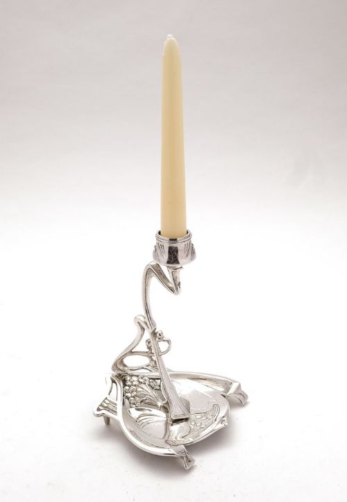 Fabulous French Arts & Crafts Chamber Stick - circa 1900