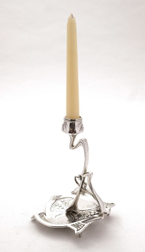 Fabulous French Arts & Crafts Chamber Stick - circa 1900