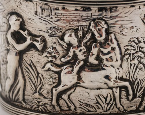 Beautiful Victorian Silver Mustard Pot - Birmingham 1896