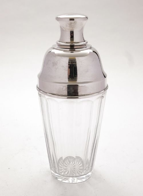 Nice Art Deco Glass Cocktail Shaker - Circa 1930