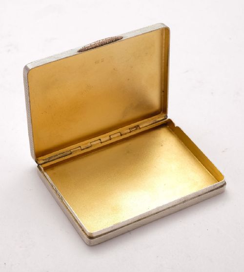 Nice Silver Art Deco Card Box - London 1934