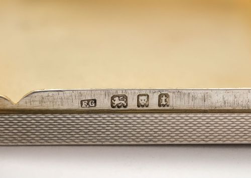 Nice Silver Art Deco Card Box - London 1934