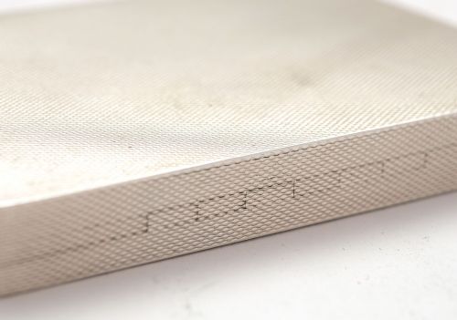 Nice Silver Art Deco Card Box - London 1934