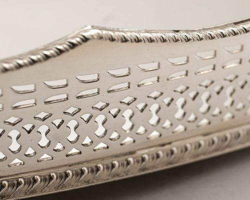 Nice Silver Plated Oval Gallery Tray - circa 1920