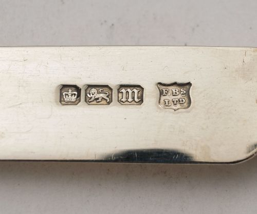 Fabulous Edwardian Mother of Pearl & Silver Dessert Set - Sheffield 1905