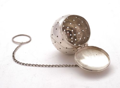Nice American Sterling Silver Tea Infuser - circa 1900
