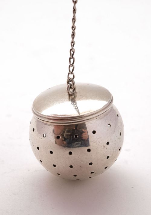 Nice American Sterling Silver Tea Infuser - circa 1900